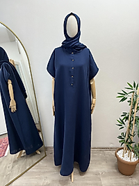 Lacivert Müslin İç Elbise