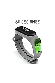 Dijital Dokunmatik Led Su Geçirmez Figürlü Çocuk Kol Saat Slikon Kordon Hulk Gri