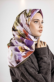 Desenli Soft Eşarp Koleksiyonu Pastel Desen-1