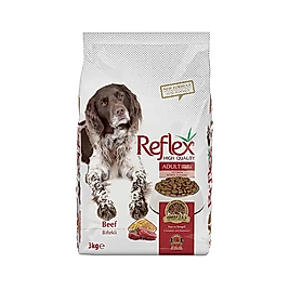 Reflex Yüksek Enerjili Biftek Etli Yetişkin Köpek Maması (3 kg)