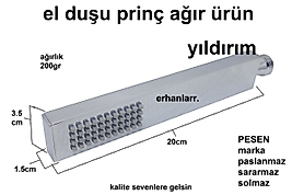 EL DUŞU SARI FULL PRİNÇ PESEN DUŞ FİSKİYESİ BANYO BATARYA DUŞ SETİ