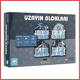 Kanguru Matematik Uzayın Blokları Oyunu-Basamak Değeri & Onluk-Birlik| 2-4 Oyuncu | Müfredata Uyumlu / 7-8 Yaş