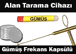 Alan Tarama Cihazı Metal Çubuk+ Gümüş Frekans Kapsülü