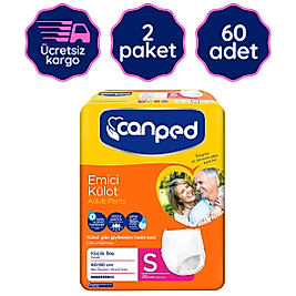 Canped Emici Külot Hasta Bezi Küçük(S) 30'lu 60 Adet