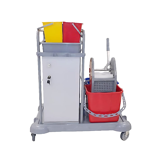 Kat Hizmet Arabası Dolaplı Çift KOvalı Plastik ( KDV DAHİL )