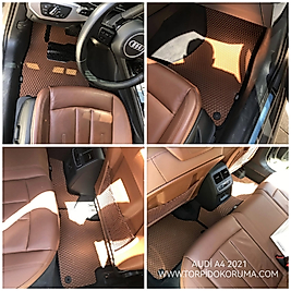 Audi A4 B9 2015 - 2023 Sedan Akıllı Premium Eva Oto Paspas (Aksesuarlar Fiyata Dahil Değildir)