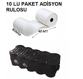 80X40 MT TERMAL ADİSYON RULOSU 10 LU ADET