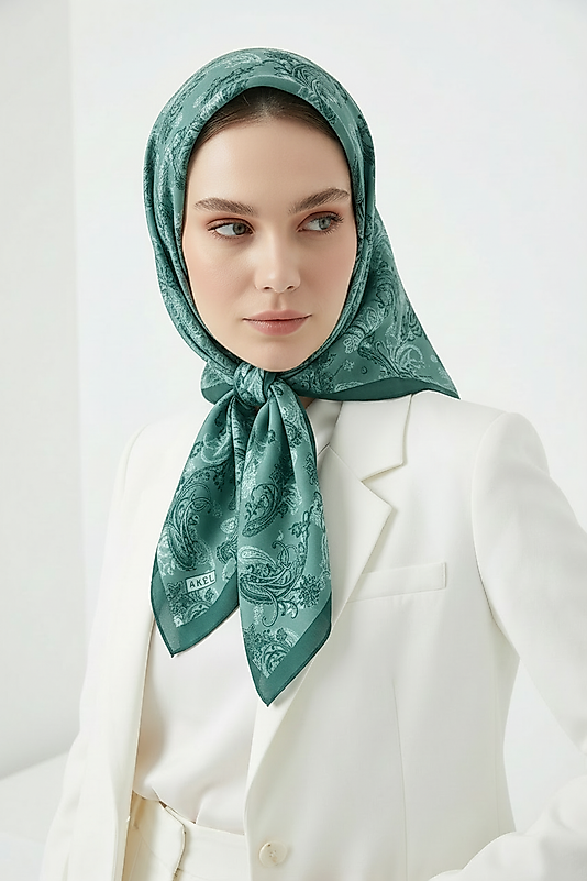 Spring Eşarp Tarihi Çiçek Desen