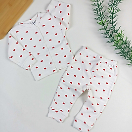 Love Önden Çıtçıtlı Pijama Takımı
