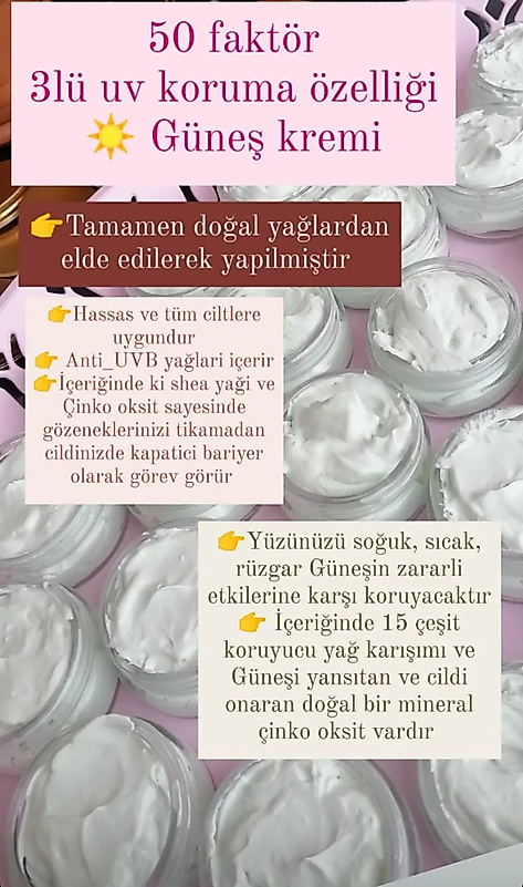 Doğal Güneş Kremi 50ml