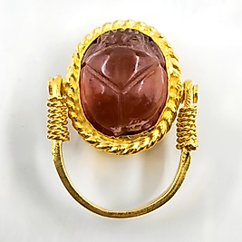 SCARAB AKİK YÜZÜK