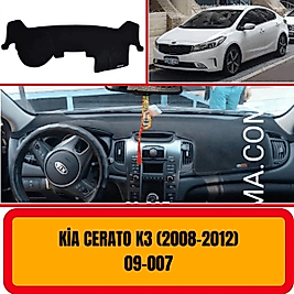 Kia Cerato K3 2008-2012 Konsol Torpido A3D Koruma Koruyucu Kılıfı