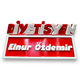 Diyetisyen Masa İsimliği