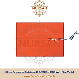 Silikon Yapışkanli Benmari Rezistans 400X290CM 1500 Watt Rica Model