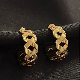 14k Gurmet Gold Çelik Küpe
