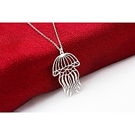 14K Altın Kaplama Denizanası Kolye – Zarif Deniz Temalı Kadın Takı, Minimalist Tasarım, Hediye Seçeneği