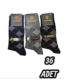 Erkek Çöğen Dikişsiz Çorap 36 Adet