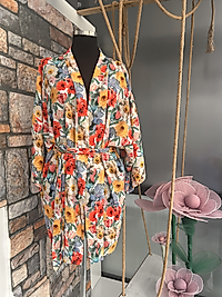 Çiçek Desenli Kimono