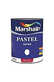 marshall pastel yarımat sentetik boya beyaz 0.75 lt