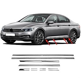 Volkswagen Passat B8 Krom Kapı Çıtası (8prç) 2015-2018 Arası P.Çelik