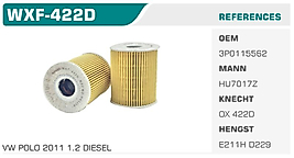YAĞ FİLTRESİ VW POLO 2011 1.2 DIESEL