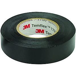 3M Temflex İzole Elektrik Bandı 18mm 1300E Siyah Bant