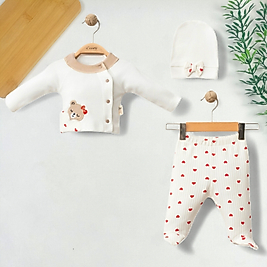 Miss Bear Love 3 Parça Takım