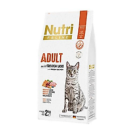 Nutri Feline Glutensiz  Düşük Tahıllı Taze Somonlu Yetişkin Kedi Maması (2 kg)