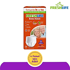 Freshlife Emici Külot Hasta Bezi Extra Büyük (XL) 120 Adet