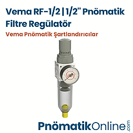 Vema RF-1/2 | 1/2" Pnömatik Filtre Regülatör