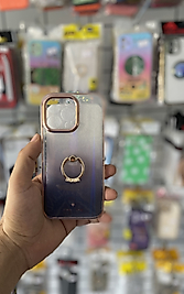 iPhone 13 Pro Yüzüklü Simli Telefon Kılıfı