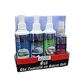 DR.CLEAN 4'LÜ OTO TEMİZLİK VE BAKIM SETİ