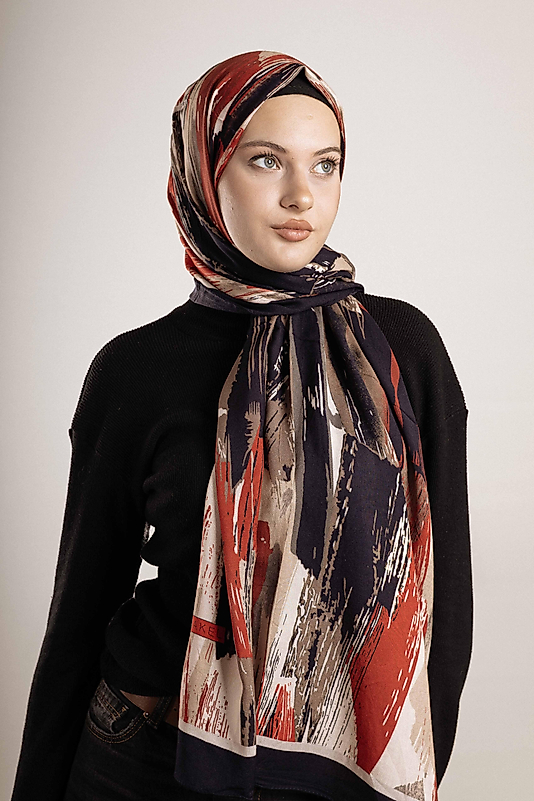 FLOOR İPEK ŞAL İTALYAN DİKİŞİ DESEN-4