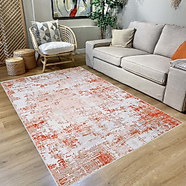 Rovigo Home Dijital Baskı Yıkanabilir Kaymaz Taban Salon Halı RVG0689