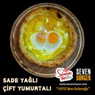 Sade Yağlı Çift Yumurtalı Pide