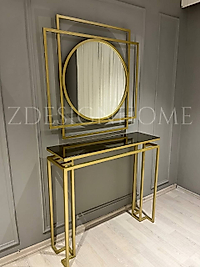 100 CM AYNA, 90X30X100 CM DRESUAR GOLD Z-20