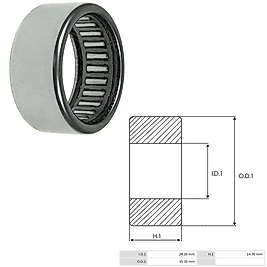 MARŞ MASURA (İĞNE) RULMAN BOSCH MARŞLAR VW/AUDI/SEAT/SKODA GURUBU 28.20X35.20X14.70