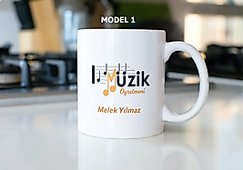 Müzik Öğretmeni Temalı Kupa Bardak