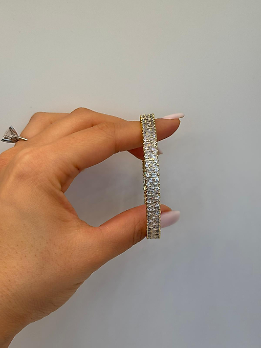 Xuping Tamamı Taşlı Altın Renk Zarif Bileklik