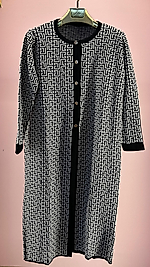 Hâbel Siyah Beyaz Hırka