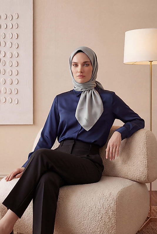 Düz Kristal Kumaş Eşarp - Kaymaz, Şık, Tok Duran | Günlük & Abiye Uyumlu