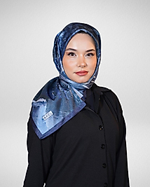 Dijital Kristal Eşarp Pastel Boya Desen