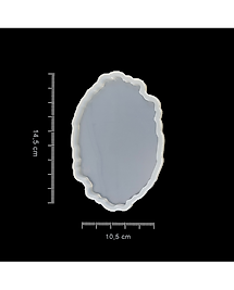 Bardak Altı Reçine Epoksi Kalıp - Oval Dalgalı - B16