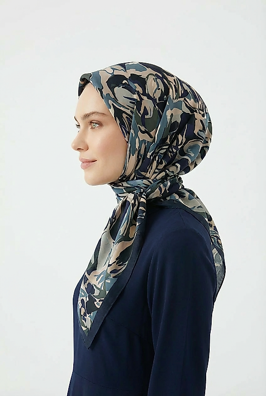 Spring Eşarp Kamuflaj Desen