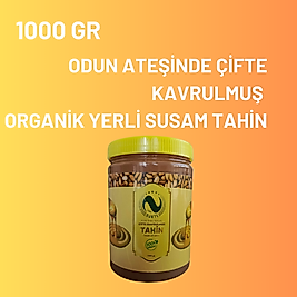 NÜKTE ORGANİK YERLİ  SUSAM TAHİN ODUN ATEŞİNDE ÇİFTE KAVRULMUŞ TAHİN 1 KG