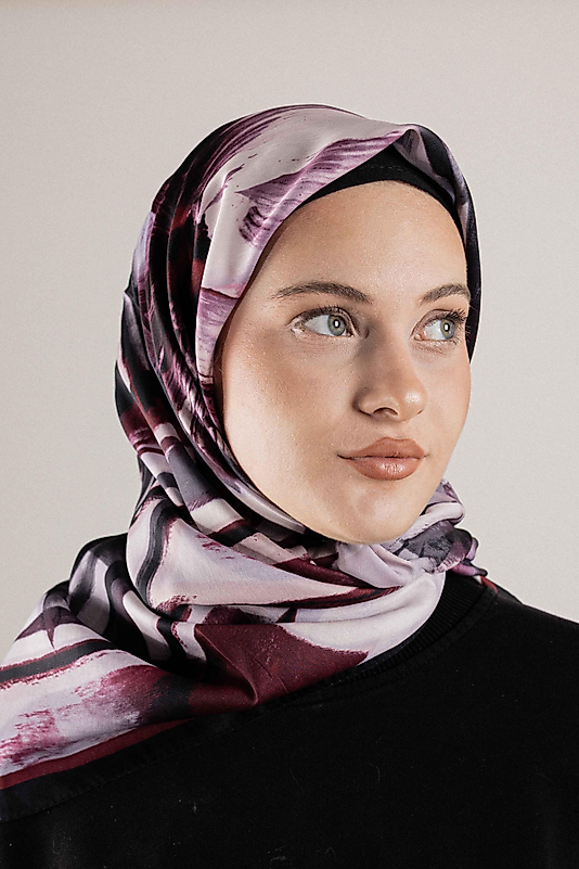 DESENLİ FRANSIZ İPEĞİ EŞARP DESEN-2