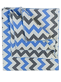 Zigzak Desen Pazen Battaniye - Çift Katlı - 80X90 CM