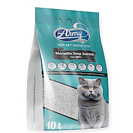 ARMY Marseille Soap Scented Kokulu Bentonit Ince Kedi Kumu 10 Litre