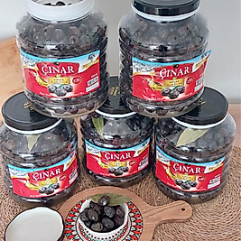 Gold Siyah Zeytin Az Tuzlu 2 Kg X 3 Adet= 6 Kg