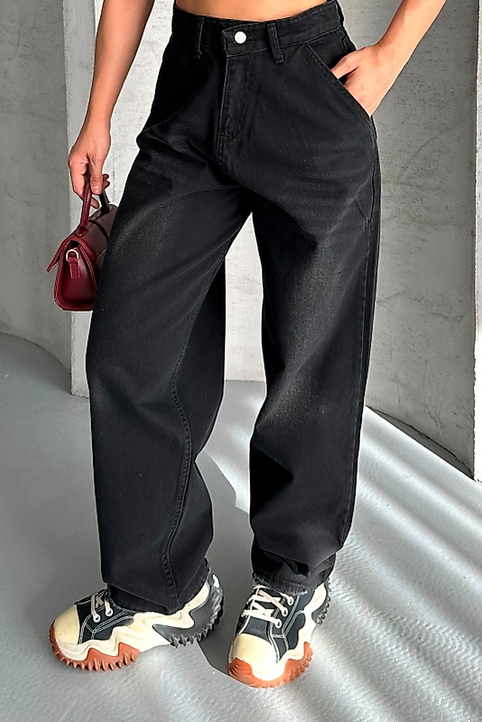 SİYAH BAGGY JEAN